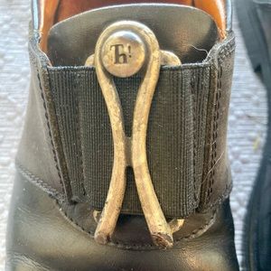 Think! Black leather loafer, size 37. Used, good condition.